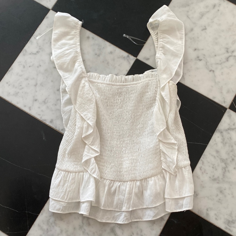 White ribbed Blouse